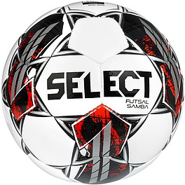 Мяч футзал. SELECT Futsal Samba v22, 1063460009, р.4,FIFA Basic, 32п, ТПУ, руч.сш, бел-кр-черн